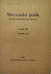 Slovenski jezik, komplet, 1938-1941