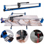 PRO enotirni velik rezalnik keramike do 1200mm na kolesih + laser