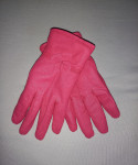 Pink rdeče ženske zimske usnjene rokavice