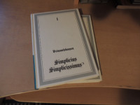 SIMPLICIUS SIMPLICISSIMUS 1-2 H. J. C. VON GRIMMELSHAUSEN CZ 1987