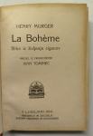 La Bohème : roman / Henry Murger, 1924