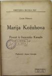 Marija Kožuhova : povest iz francoske Kanada / Louis Hémon, 1927