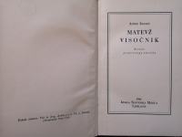 Matevž Visočnik : roman / Anton Ingolič, 1941