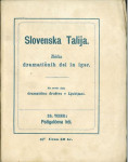 Požigalčeva hči : resna igra v petih dejanjih Slovenska Talija 20