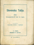 Umetnost i narava : vesela igra Slovenska Talija 21