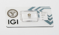 Naravni diamant okrogel brilijant 0,6 karatov, z IGI certifikatom