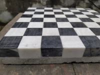 šah plošča iz marmorja vlita v beton, unikatni izdelek, NOVO