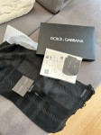 Dolce and Gabbana črno-siv šal