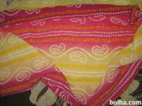 Modni šal - veliko pisano ogrinjalo z vzorci, INDIJA