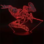 3D led lučka " Spiderman 3 "-16 barv-daljinski upravljalnik ( Garancij
