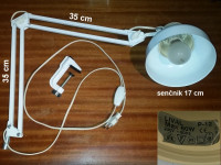 Namizna delovna svetilka LIVAL P-12, kovinska, doza E27, maks. 60W