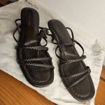 Massimo Dutti ženski črni sandali, velikost 37