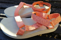 TEVA ženski sandali, oranžni, ultra soft, št. 38, NOVI!