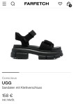 UGG Ashton black sandali št.39