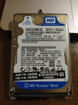Trdi disk WD 250GB za prenosnik