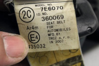 VARNOSTNI PAS OEM N. 733100D021C0 ORIGINAL REZERVNI DEL TOYOTA YARIS P