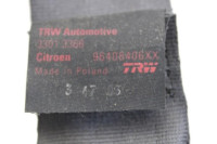 VARNOSTNI PAS OEM N. 96408406XX ORIGINAL REZERVNI DEL CITROEN C3 / PLU