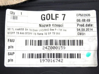 OBLOGA ZADNJIH VRAT OEM N. PNPSTVWGOLFVIIBA5MK7SW5P ORIGINAL REZERVNI