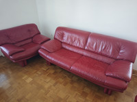 Natuzzi usnjena sedežna garnitura