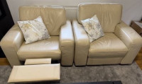 Fotelj recliner Natuzzi pravo usnje