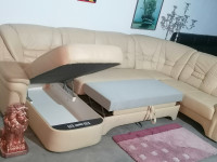 RAZTEGLJIVA Usnjena sedežna garnitura ! MOŽEN PREVOZ !