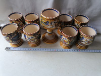 KERAMIČNI KELIHI 1 večji 8 manjših