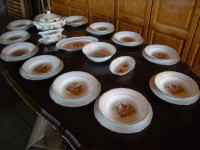 Vintage, jedilni servis za 12 oseb ROMEO&JULIJA,  školjkin sijaj