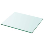 vidaXL Polica Prosojno Steklo 30x25 cm