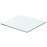 vidaXL Polica Prosojno Steklo 40x30 cm