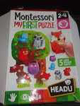 Montessori My first puzzle - živalce so lesene