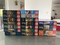 Različne puzle (1000, 2000 in 3000 kosov)