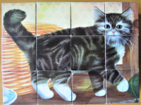 Sestavljanka kocke Domače živali 6 v 1 (12 kock)