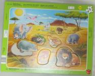 Sestavljanka / puzzle živali na safariju, 10 delna