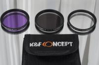 Set filter K&F Concept 52mm: fluid, CPL polarizator, UV protect