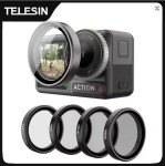 Telesin CPL ND8 ND16 ND32 set filtrov za DJI Osmo Action 3, 4, 5 Pro