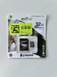 Micro SD spominska kartica Kingston 32 GB + adapter