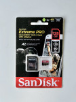 SD spominska kartica SanDisk Extreme PRO 128 GB microSDXC + adapter