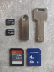 USB ključki in spominske kartice SD / micro SD - 4, 8, 16, 32 GB