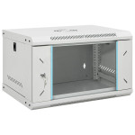 vidaXL 6U stenska omrežna omarica 19" IP20 53x40x30 cm