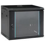 vidaXL Stenska omrežna omarica 9U 19" IP20 600x450x510 mm