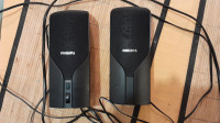 Zvočniki za računalnik Philips , črni, 2 kom