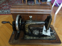 Singer OPTIMA ročni namizni šiv.stroj letnik okoli 1850 Stroj deluje