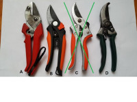 Tri standardne ročne vrtne škarje raznih proizvajalcev (Garten,...)