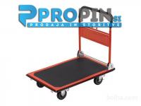 Ročni plato voziček, zložljiv - 300Kg, nastavljiv