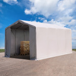 Skladiščna hala 3mx6m - str. višina 3,0m z vrati na zadrgo, PVC 850N