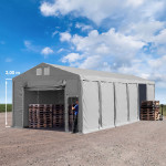 ŠOTOR SKLADIŠČNI 5m x (8,10)m; 3,0m bočne višine; PVC 850N; NOVO!!