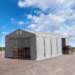 SKLADIŠČNI ŠOTOR  6mx(8,12)m; 3,0m bočne višine; PVC 850N; NA OBROKE