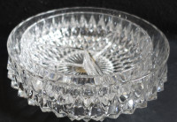 Dve kristalni skledi, premer 20,5 in 17,5 cm