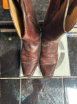 rjavi kavbojski škornji odlično ohranjeni št 43