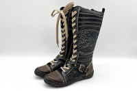 Škornji za deklico znamka Innocent št. 33 usnjeni